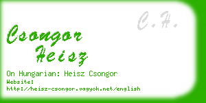 csongor heisz business card